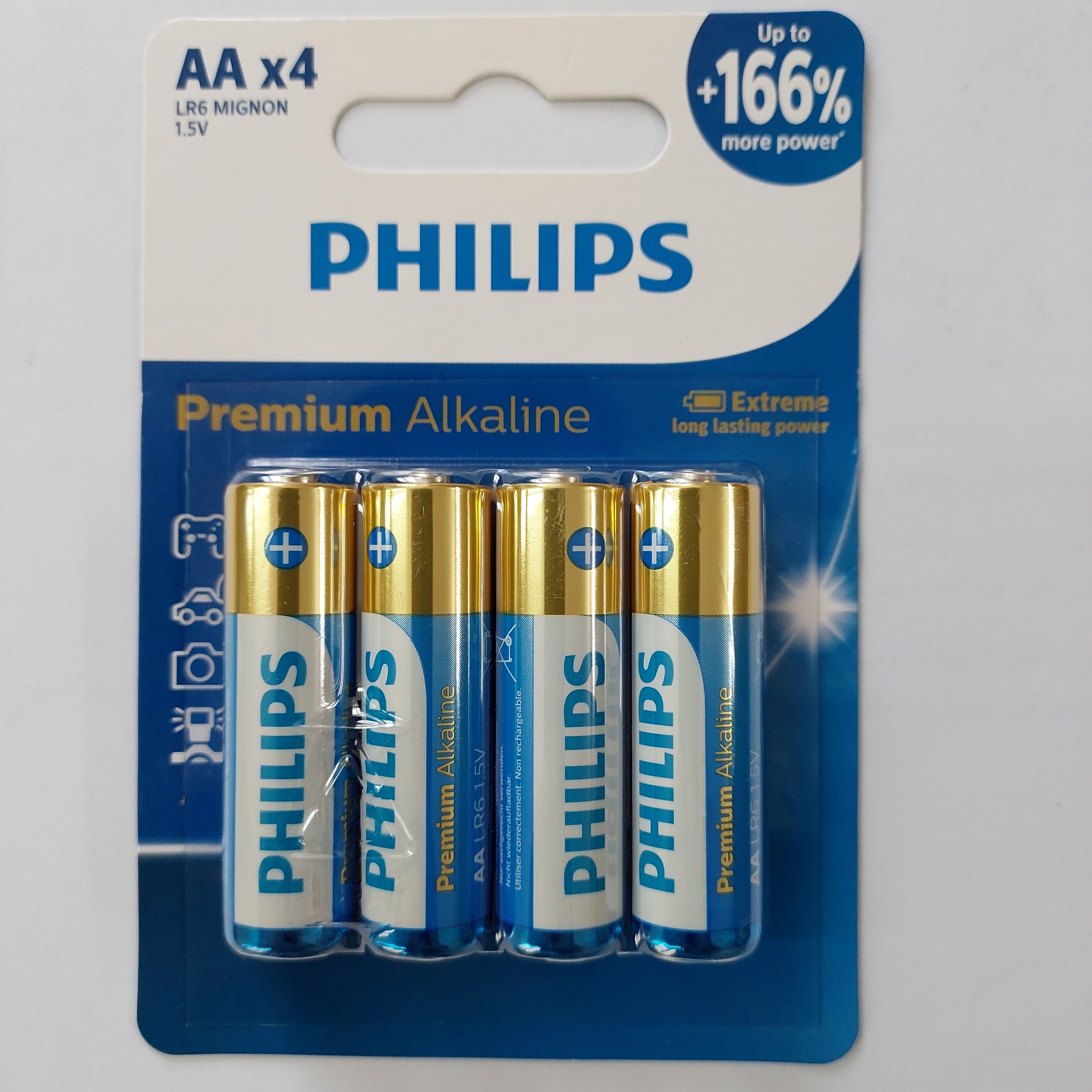 نکته خرید - قیمت روز باتری قلمی فیلیپس مدل Premium Alkaline LR6M4B بسته چهار عددی خرید